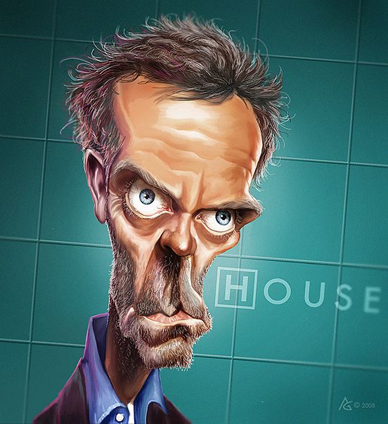 Caricature Dr house