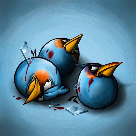 Blue Angry Bird
