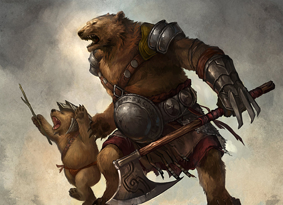 Ursine Warrior and Cub