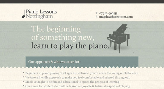 Piano Lessons Nottingham