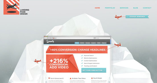 Iceberg Landing Page Design