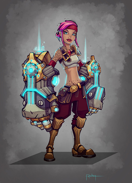 Vi League of Legends early concepts