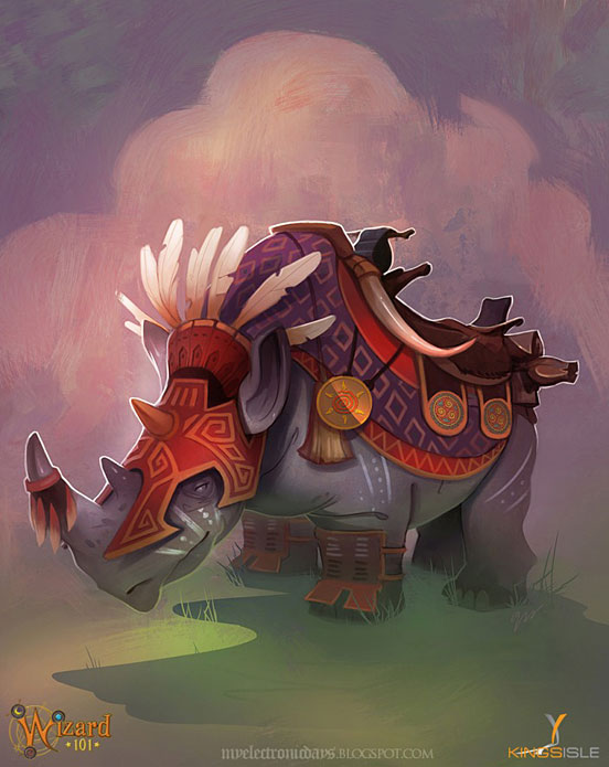 Wizard101 Double Rhino Mount
