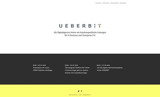 UEBERBIT’s Corporate Website