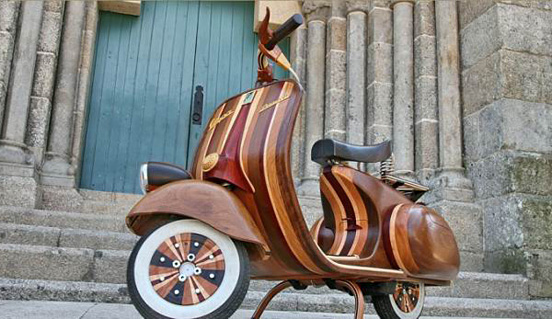 Wooden Vespa