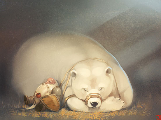 Dwarf and His Bear