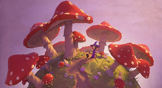 Lowpoly Mushroomland