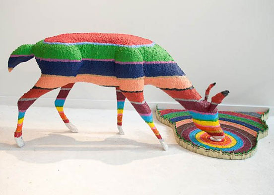 Colorful Crayon Sculptures