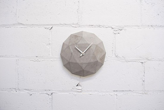 Cairo Star Cut Concrete Clock