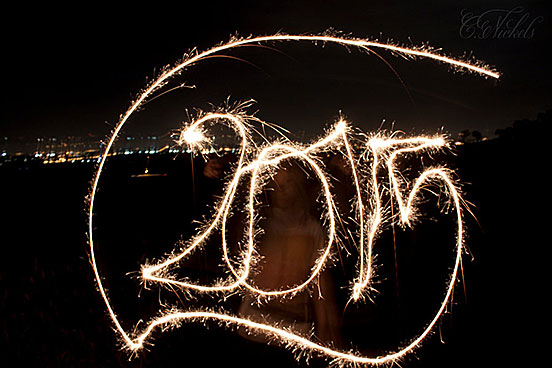 Happy New Year 2015 Sparklers