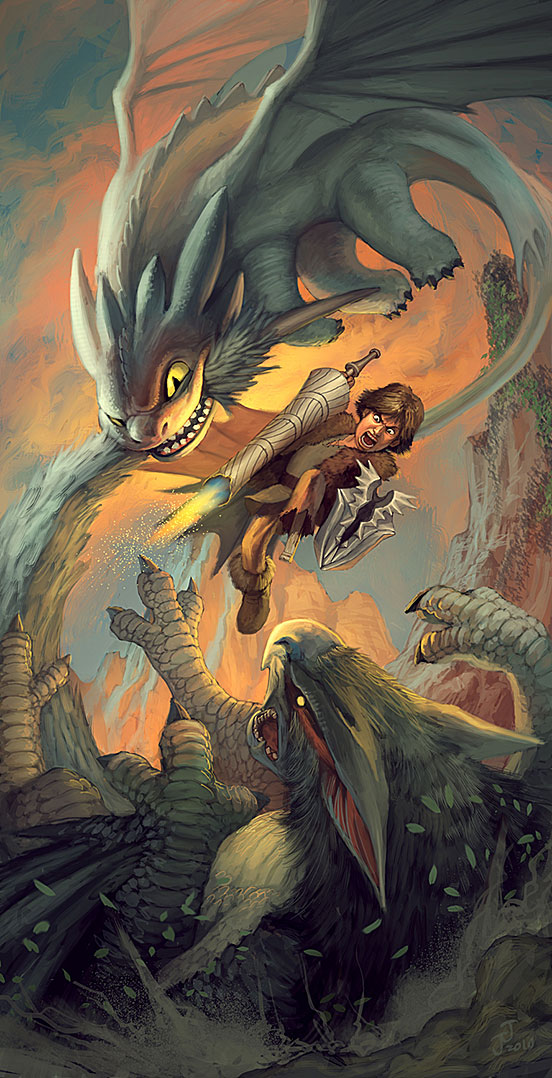 Toothless Versus Naruga