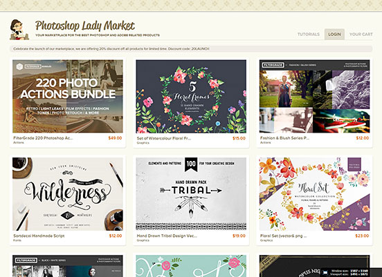 Photoshop Lady Market