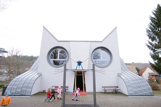Cat-Shaped Kindergarten