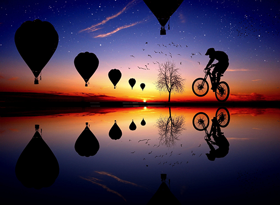Bike Balloon Perspective
