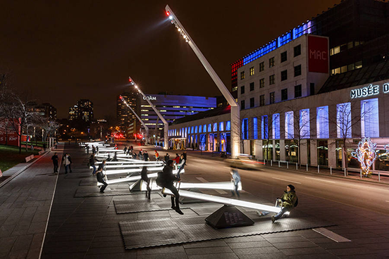 Interactive Light Seesaws in Montreal