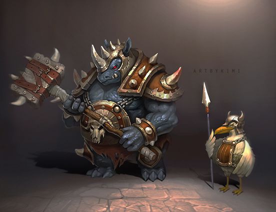 Rhinos warriors and Gull soldier
