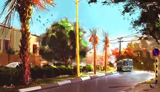 Street With Bus